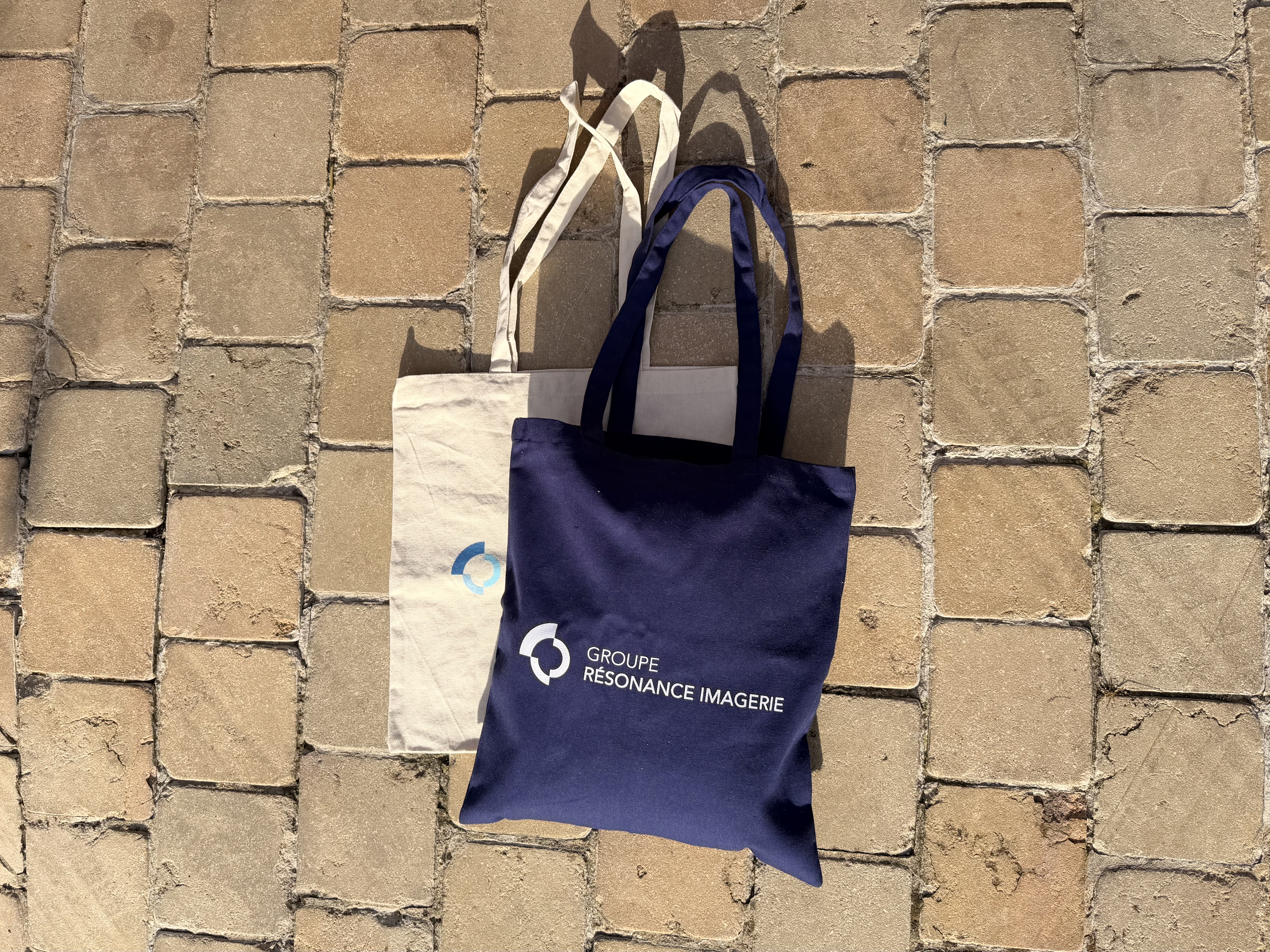 Sacs bleus et beiges GRI