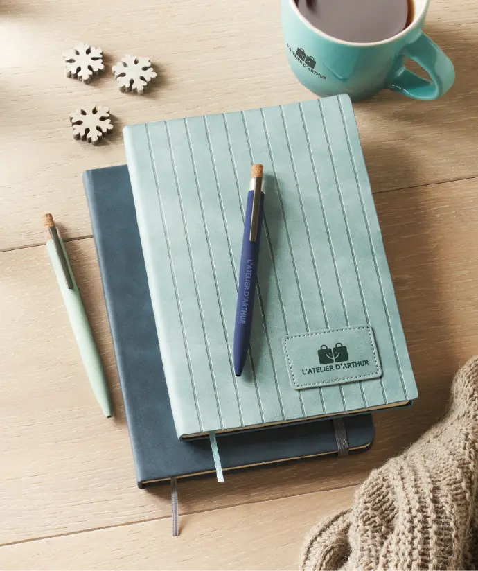 Carnets et stylos personnalisés